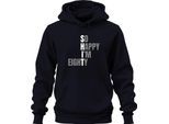So Happy I'm 80 Funny Birthday Gift Eighty Grandma Grandpa Senior Unisex Hoodie Hoodie, Navy, L