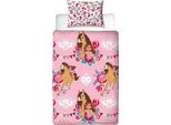 Spirit - Biancheria Da Letto "Fiesta"", Reversibile TC948 (Letto Singolo) (Rosa/Colore)"