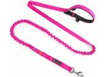 Guinzaglio Joqu Two Runners Con Ammortizzatore, Rosa