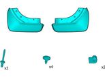 Volvo V60 Ii Cross Country Paraspruzzi Posteriori Oe 32207211