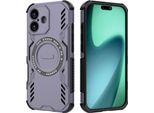 Custodia Magnetica Per Iphone 17, Paraurti Ibrido In Pc E Tpu, Prese D'aria Per La Dissipazione Del Calore Custodia Viola