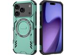 Custodia Magnetica Per Iphone 17 Pro, Paraurti Ibrido In Pc E Tpu, Prese D'aria Per La Dissipazione Del Calore Custodia Verde