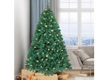 Albero Di Natale Artificiale Bettizia 210 Cm Con 1200 Aghi In Pvc, 400 Luci Led Bianco Caldo E Supporto In Metallo, Abete, Albero Di Natale