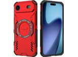 Custodia Magnetica Per Iphone Air, Paraurti Ibrido In Pc E Tpu, Prese D'aria Per La Dissipazione Del Calore Custodia Rossa