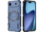 Custodia Magnetica Per Iphone Air, Paraurti Ibrido In Pc E Tpu, Prese D'aria Per La Dissipazione Del Calore Custodia Blu