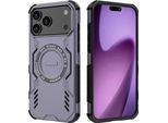 Custodia Magnetica Per Iphone 17 Pro Max, Paraurti Ibrido In Pc E Tpu, Prese D'aria Per La Dissipazione Del Calore Custodia Viola