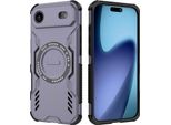 Custodia Magnetica Per Iphone Air, Paraurti Ibrido In Pc E Tpu, Prese D'aria Per La Dissipazione Del Calore Custodia Viola