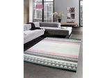 Tappeto Moderno Tappeto Di Design Rosa Grigio Dimensioni - 120 X 170 Cm