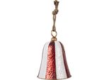 Campana Decorativa Clayre & Eef Ø 28X39 Cm In Metallo Rosso