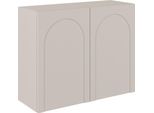 Selsey Arkadia - Credenza A 2 Ante Con Apertura Ad Arco, Grigio Cashmere, 100 Cm