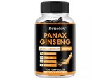 Panax Ginseng 2800Mg (120 Capsule) Integratore Alimentare, Salute Maschile, Metabolismo, Muscoli, Resistenza, Forza, Vitalità, Energia