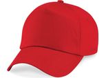 Berretto / Cappello / Cappello Beechfield B10B | Junior Original 5-Panel - Colore: Rosso Classico - Taglia: Unica