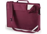 Quadra QD457 | Borsa Per Libri Junior Custodia Per Documenti | 37 X 30 X 6 Cm - Colore: Borgogna - Dimensioni: 37 X 30 X 6 Cm