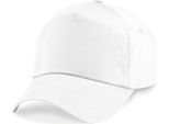 Berretto / Cappello / Cappello Beechfield B10 | Original 5-Panel - Colore: Bianco - Taglia: Unica