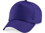 Berretto / Cappello / Cappello Beechfield B10B | Junior Original 5-Panel - Colore: Viola - Taglia: Unica