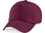 Berretto / Cappello / Cappello Beechfield B10B | Junior Original 5-Panel - Colore: Borgogna - Taglia: Unica