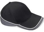 Berretto / Cappello / Cappello Da Competizione Beechfield B171 | Teamwear - Colore: Nero/Grigio Grafite/Bianco - Taglia: Unica