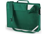 Quadra QD457 | Borsa Per Libri Junior Custodia Per Documenti | 37 X 30 X 6 Cm - Colore: Verde Bottiglia - Dimensioni: 37 X 30 X 6 Cm
