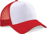 Cappello / Berretto / Cappello Beechfield B640 | Snapback Trucker - Colore: Classic Red/White - Taglia: Unica