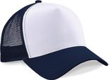 Cappello / Berretto / Berretto / Cappello Beechfield B640 | Snapback Trucker - Colore: French Navy/White - Taglia: Unica