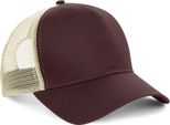 Beechfield B640 | Snapback Trucker Cap / Cap / Cappello - Colore: Cioccolato/Caramello - Taglia: Unica