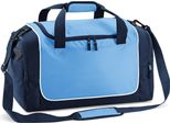 Quadra QS77 | Borsa Sportiva Teamwear Locker | 47 X 30 X 27 Cm - Colore: Sky Blue/French Navy/White - Dimensioni: 47 X 30 X 27 Cm