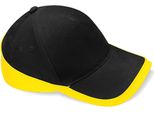 Berretto / Cappello Da Competizione Beechfield B171 | Teamwear - Colore: Nero/Giallo - Taglia: Unica