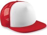 Beechfield B645B | Junior Vintage Snapback Trucker Cap / Cappello / Cappello - Colore: Classic Red/White - Taglia: One Size