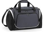 Quadra QS277 | Borsa Sportiva Pro Team Locker | 48 X 30 X 27 Cm - Colore: Grigio Grafite/Nero/Bianco - Dimensioni: 48 X 30 X 27 Cm
