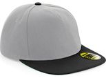 Cappello / Berretto / Cappello Beechfield B660 | Original Flat Peak Snapback - Colore: Grigio/Nero - Taglia: Unica