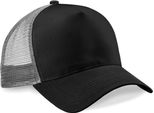 Cappello / Berretto / Berretto / Cappello Beechfield B640 | Snapback Trucker - Colore: Nero/Grigio Chiaro - Taglia: Unica