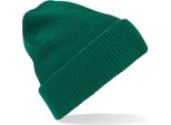 Cappello Invernale Beechfield B425 | Heritage Beanie - Colore: Verde Bottiglia - Taglia: Unica