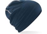 Beechfield B366 | Berretto In Cotone Hemsedal / Lunghezza: 24Cm - Colore: French Navy/White - Taglia: Unica