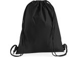 Westford Mill W210 | Premium Cotone Gymsac / 37 X 46 Cm - Colore: Nero - Dimensioni: 37 X 46 Cm