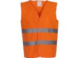 Yoko HVW102 | Gilet Hi Vis 2 Bands - Gilet Di Sicurezza - En Iso 20471 - Colore: Arancio Hi-Vis - Taglia: 3XL