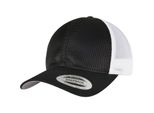Flexfit 360 Omnimesh Trucker Snapback Cap - Nero / Bianco