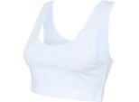 Sf Women SK236 | Donna Moda Crop Top / Single-Jersey - Colore: Bianco/Bianco - Taglia: M