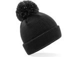 Beechfield B406B | Junior Bobble Beanie Riflettente - Colore: Nero - Taglia: Unica