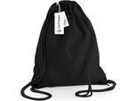 Westford Mill W810 | Earthaware Organic Gymsac / 37 X 47 Cm - Colore: Nero/Nero - Dimensioni: 37 X 47 Cm