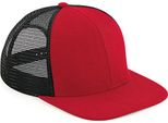 Beechfield B664 | Original Flat Peak 6 Panel Trucker Cap - Farbe: Classic Red/Black - GrößE: Taglia Unica