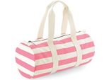 Westford Mill W688 | Borsa Sportiva Nautical Barrel Bag - Colore: Naturale/Rosa - Dimensioni: 50 X 25 X 25 Cm