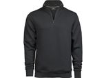 Tee Jays 5438 | Felpa Con Mezza Zip Da Uomo - Colore: Grigio Scuro (Tinta Unita) - Taglia: Xl