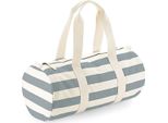 Westford Mill W688 | Borsa Sportiva Nautical Barrel Bag - Colore: Naturale/Grigio - Dimensioni: 50 X 25 X 25 Cm