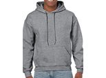 Gildan 18500 | Felpa Con Cappuccio In Misto Pesante - Colore: Graphite Heather - Taglia: M