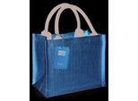 Westford Mill W412 | Mini Borsa Regalo In Iuta 26 X 22 X 14 Cm - Colore: Naturale/Nero - Taglia: Unica
