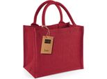 Westford Mill W412 | Mini Borsa Regalo In Iuta 26 X 22 X 14 Cm - Colore: Rosso/Rosso - Taglia: Unica