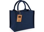 Westford Mill W412 | Mini Borsa Regalo In Iuta 26 X 22 X 14 Cm - Colore: Navy/Navy - Taglia: Unica