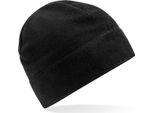 Beechfield B244R | Recycled Fleece Pull-On Beanie - 100% Poliestere Riciclato - Farbe: Nero - GrößE: Taglia Unica
