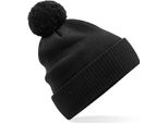 Beechfield B450N | Berretto Snowstar® In Cotone Organico - 100% Cotone Organico - Colore: Nero - Taglia: Unica