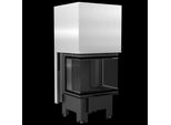 Inserto Per Caminetto Kratki Nbc 600/400 9 Kw Ø 200 Con Porta Scorrevole Pannellata Nera